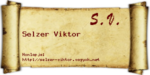 Selzer Viktor névjegykártya